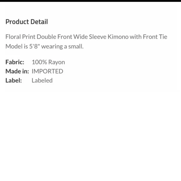 🔥$5🔥FLORAL KIMONO - Picture 6 of 6